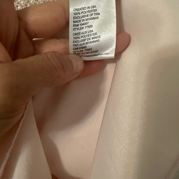 COUTURE PRINCESS Elegant Pink Kids Dress with Pearl Accents - Picture 13 of 13